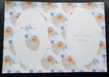 Have a Quacking Birthday Insert by Charlie Angel