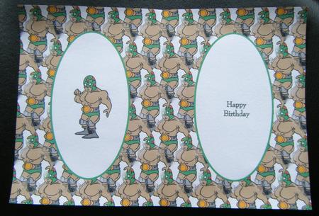 Cartoon Wrestler Insert by Charlie Angel