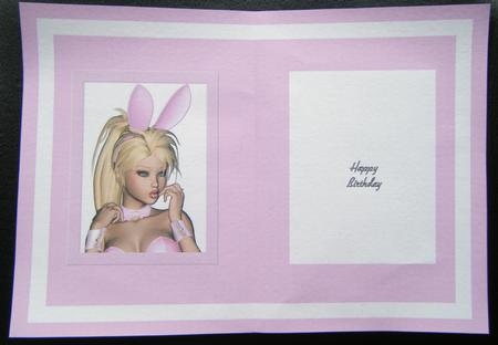 Pink Bunny Girl Insert by Charlie Angel