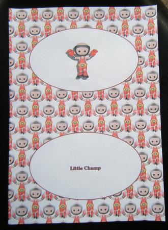 Little Champ Boxer Landscape Insert by Charlie Angel