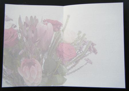Rose & Protea Bouquet Insert Portrait Cards by Charlie Angel