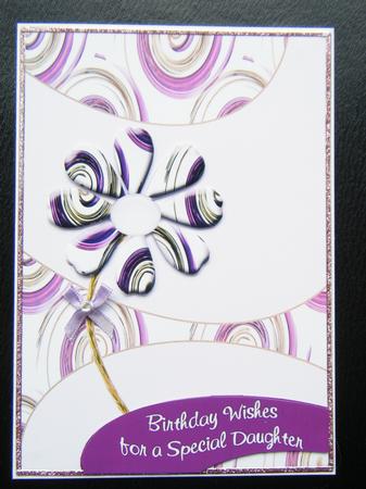 Purple Floral Swirls Step by Step by Charlie Angel