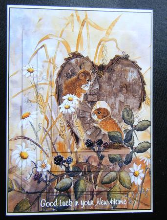 Field Mice New Home Pyramid Topper by Charlie Angel