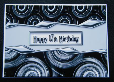 Metallic Contemporary Teenage Male Card Front by Charlie Angel