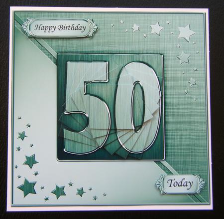 50th Metallic Age Quick Card with Twisted Pyramage by Charlie Angel