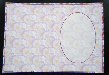 Polyanthus Purple & Orange Insert by Charlie Angel