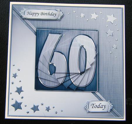 60th Metallic Age Quick Card with Twisted Pyramage by Charlie Angel