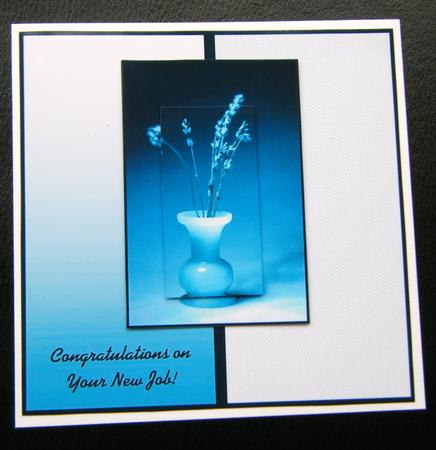New Job Blue Flowers by Charlie Angel