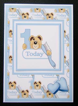 Baby Boys 1 St Birthday Ted by Charlie Angel