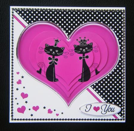 Kool Kats Purrfect Love Quick Card with Pyramage by Charlie Angel