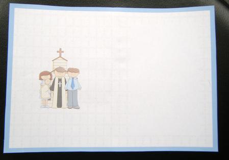 Baby Boy Christening Insert Sheet by Charlie Angel