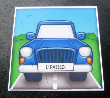 Fun Car U Passed Wavy Corner Side Stacker Topper by Charlie Angel