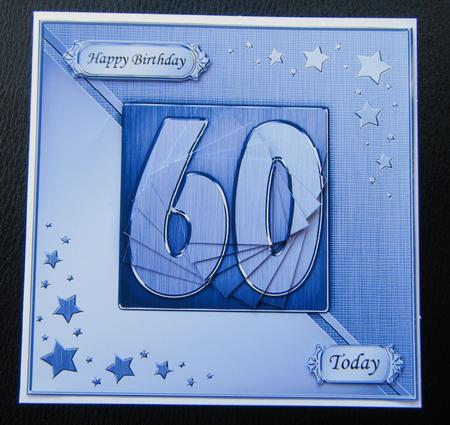 60th Metallic Age Quick Card with Twisted Pyramage by Charlie Angel
