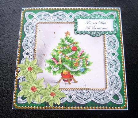 Elegant Tree Dad at Christmas 8in Sentiment Topper by Charlie Angel