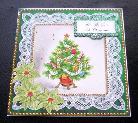 Elegant Tree Son at Christmas 8in Sentiment Topper by Charlie Angel