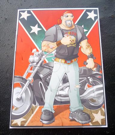 Angel of Hell Confederate Flag Dude A4 by Charlie Angel