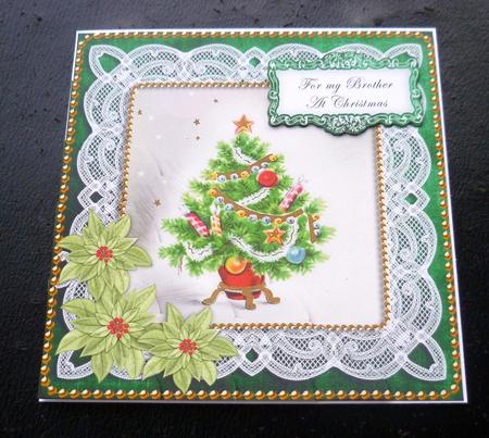 Elegant Tree Brother at Christmas 8in Sentiment Topper by Charlie Angel