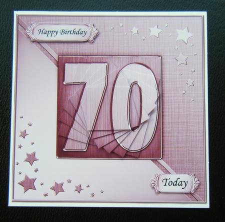 70th Metallic Age Quick Card with Twisted Pyramage by Charlie Angel