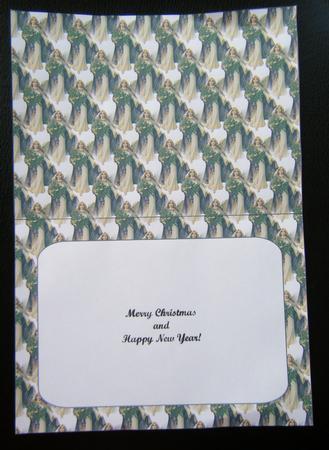 Landscape Vintage Christmas Angel by Charlie Angel