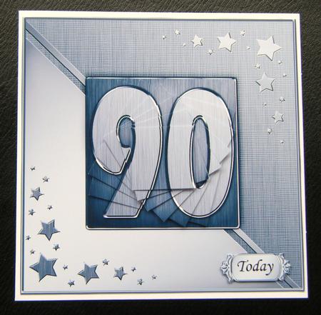 90th Metallic Age Quick Card with Twisted Pyramage by Charlie Angel