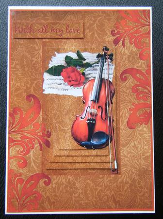 Rose & Violin Pyramid by Charlie Angel
