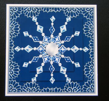 Sparkly Blue Snowflake by Charlie Angel