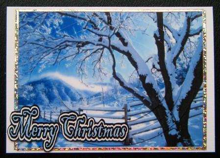 A Beautiful Snow Scene in Oval Pyramids by Charlie Angel