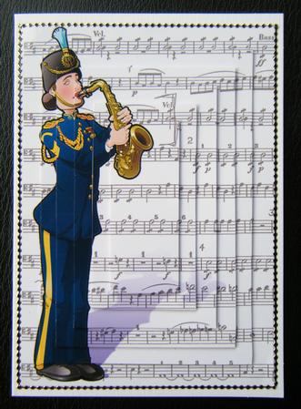 Saxophone Army Lady Pyramid. by Charlie Angel