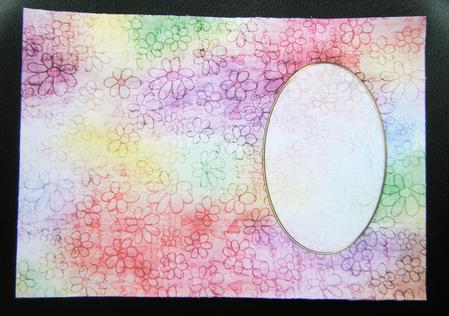 Washed Out Flowers Card Front or Insert by Charlie Angel