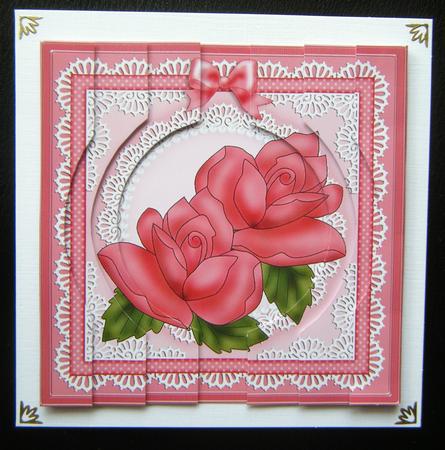 Just Roses Quick Card with Circular Side Stacker by Charlie Angel