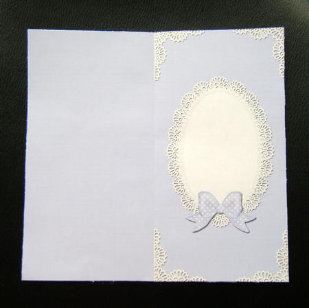 Dl Pearls and Lace Card Front or Insert by Charlie Angel