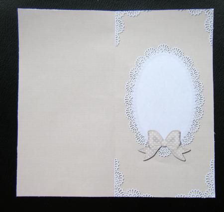Dl Pearls and Lace Card Front or Insert by Charlie Angel