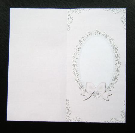 Dl Pearls and Lace Card Front or Insert by Charlie Angel