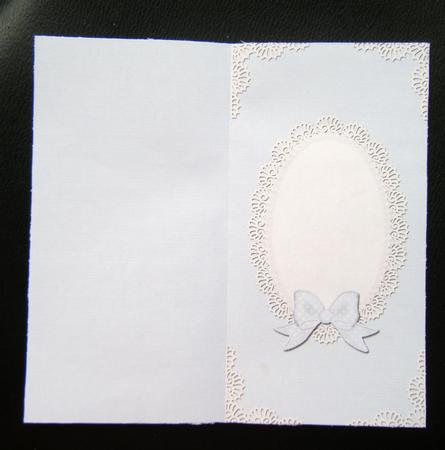 Dl Pearls and Lace Card Front or Insert by Charlie Angel