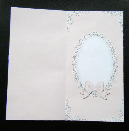 Dl Pearls and Lace Card Front or Insert by Charlie Angel