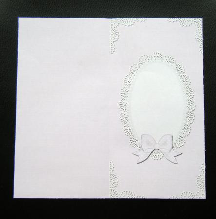 Dl Pearls and Lace Card Front or Insert by Charlie Angel