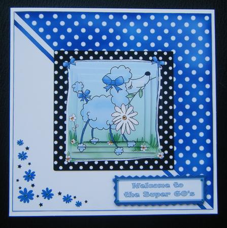 Cute Poodle Quick Card with Pyramage by Charlie Angel