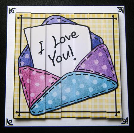 Love Letter Quick Card with Side Stacker Topper by Charlie Angel