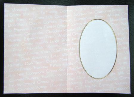 A5 Coffee Words Card Front or Insert by Charlie Angel