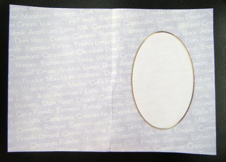 A5 Coffee Words Card Front or Insert by Charlie Angel