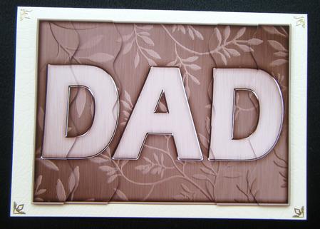 A5 Elegant Metallic Words Wavy Edged Side Stacker by Charlie Angel
