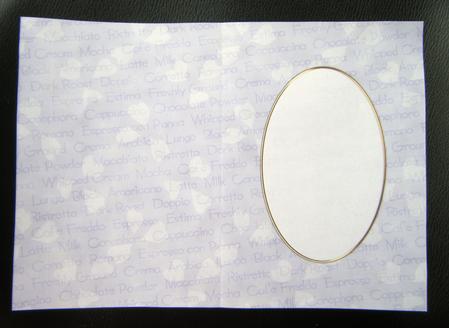 A5 Pretty Rose Words and Hearts Card Front or Insert by Charlie Angel