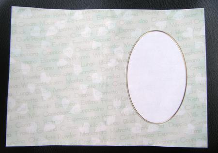 A5 Pretty Rose Words and Hearts Card Front or Insert by Charlie Angel