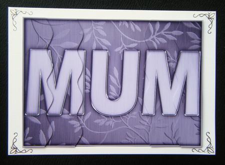 A5 Elegant Metallic Words Wavy Edged Side Stacker by Charlie Angel