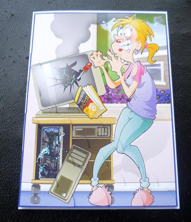 P.c. Repair Lady A4 by Charlie Angel