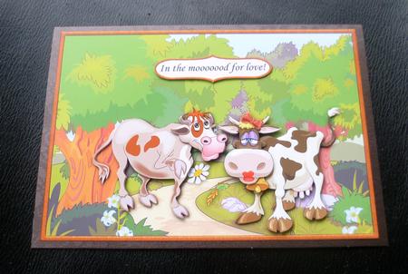 In the Moood for Love Card Front & Decoupage by Charlie Angel