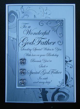 Godfather Metallic Greeting Corner Side Stacker by Charlie Angel