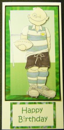 Rugby Doodles Blue Kit by Charlie Angel
