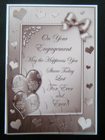 Elegant Romance Engagement Quick Card with 3D Decoupage by Charlie Angel