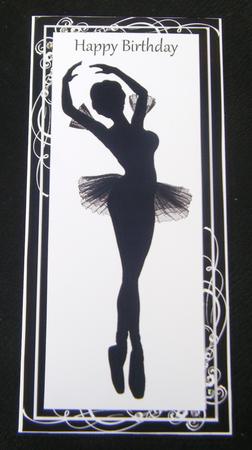 Swirls & Twirls Ballerena Silhouette by Charlie Angel